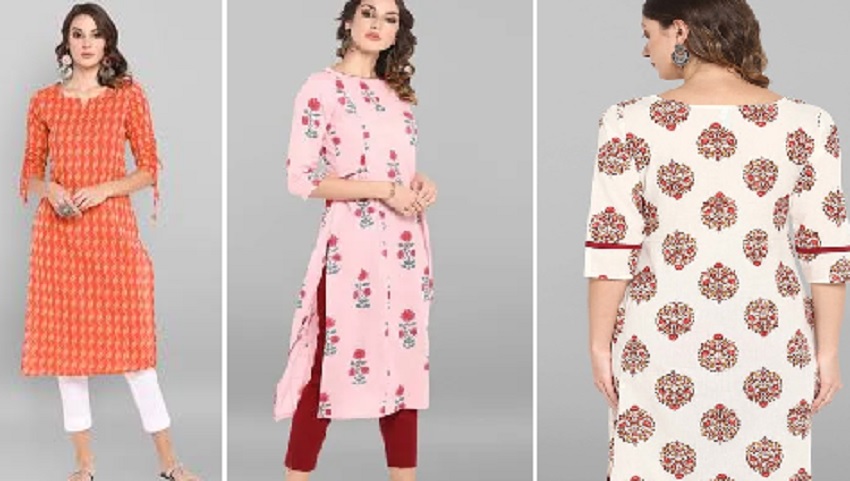 Designer Pink Kurti With Afghani Pant | Latest Kurti Designs